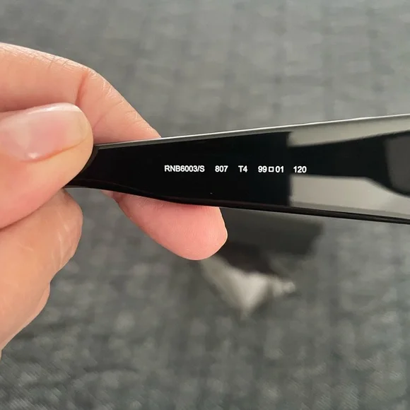 rag & bone Sleek Black Sunglasses with Reflective Lenses - Picture 7 of 7